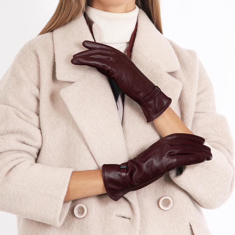 Winter Warm Gloves New Zealand Sheepskin Gloves Women's High End Driving and Riding Fashion Gloves Gift Box