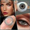 Eyeshare Colored Contact Lenses Blue Eye Makeup Contact Lenses Annual Comfort Green Colored Contact Lenses Gray Natural Colored Soft Lenses 1 Pair