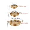 Japanischer Silber Gold Edelstahl Doppelgriff Nudelsuppe Kochtopf Mini Hot Pot 18-26CM