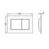 1x Bathroom Dual Flush Plate For TECE 9240401 9240407 9240417 Bathroom Toilet Water Tank Working Panel Accessories