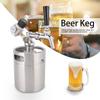 2L Stainless Steel Homebrew Mini Keg Kit Beer Tap+Spear+Keg+Pressure Gauge