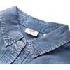 Levis SS24 Summer Collection Denim Solid Color Loose Long Sleeve Shirt Women shirts Dark-Blue 001BO-0000