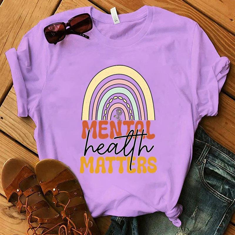 Sănătatea mintală contează Tricou Bărbați Femei Tricou Haine Cosplay Streetwear Tricou Mărimi Mari Topuri