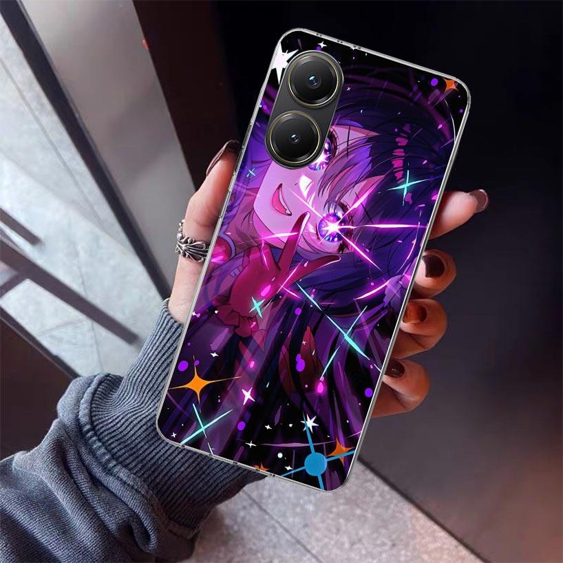 Oshi No Ko Phone Case For Xiaomi Poco X5 X6 X7 Pro F7 Ultra M7 Redmi 15C 15 13C 13 12C 12 10 10C 10A 9 9C 9T 9A Cover Poco X3 X5