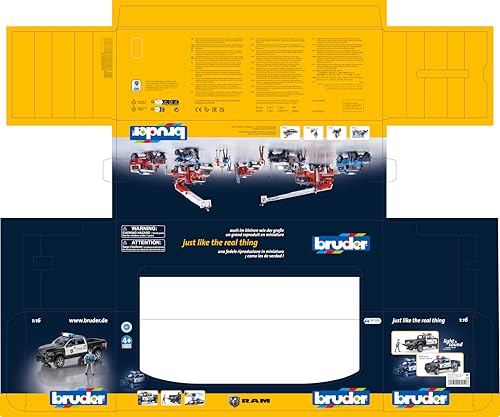 Bruder RAM Power Wagon Police Car (with Figure) BR02505