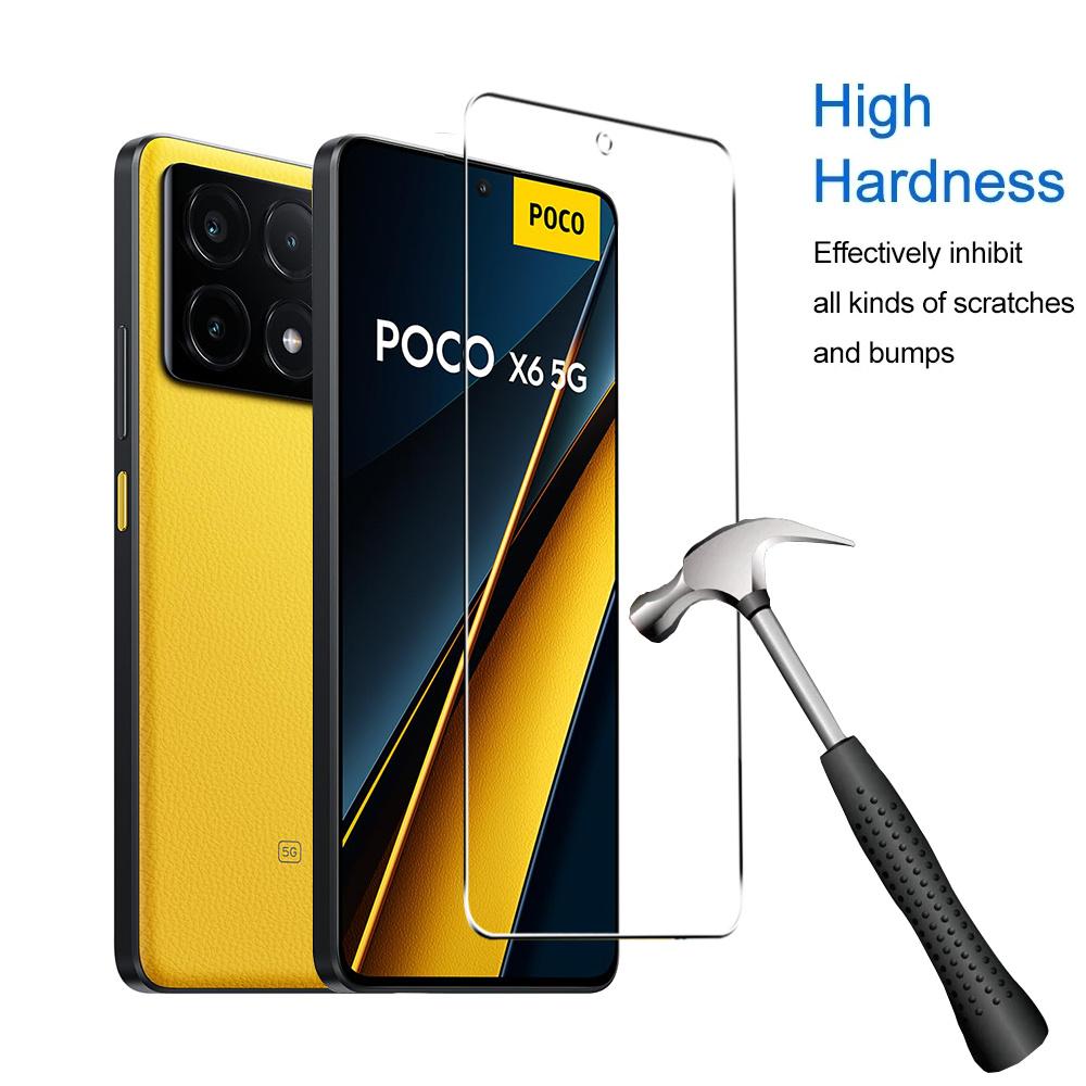 4PCS Tempered Glass For POCO X8 X6 X7 X5 X4 X3 F9 F7 F6 F5 Pro Screen Protectors For POCO M8 M7 M6 M5 M3 Pro 5G Protective Glass2