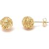 Cercei Earrings Copper Gold Plated Love Knot Design 10mm Gold Color Simple Fashion Gift