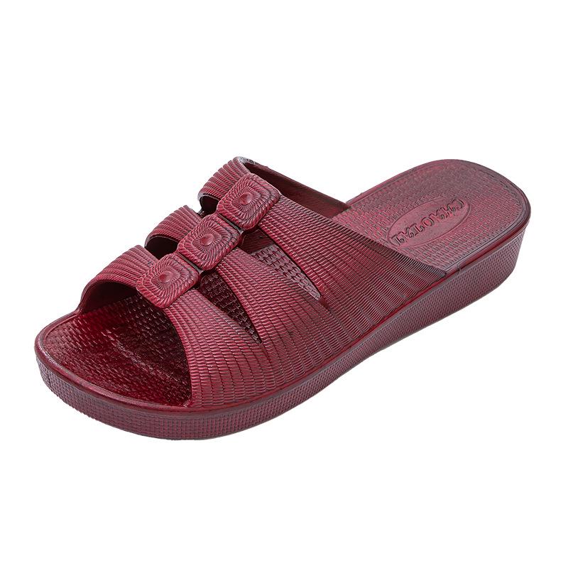 Weiche Freizeit-PVC-Hausschuhe für mittlere und ältere Menschen - Universelles Einriemen-Design für alle Jahreszeiten