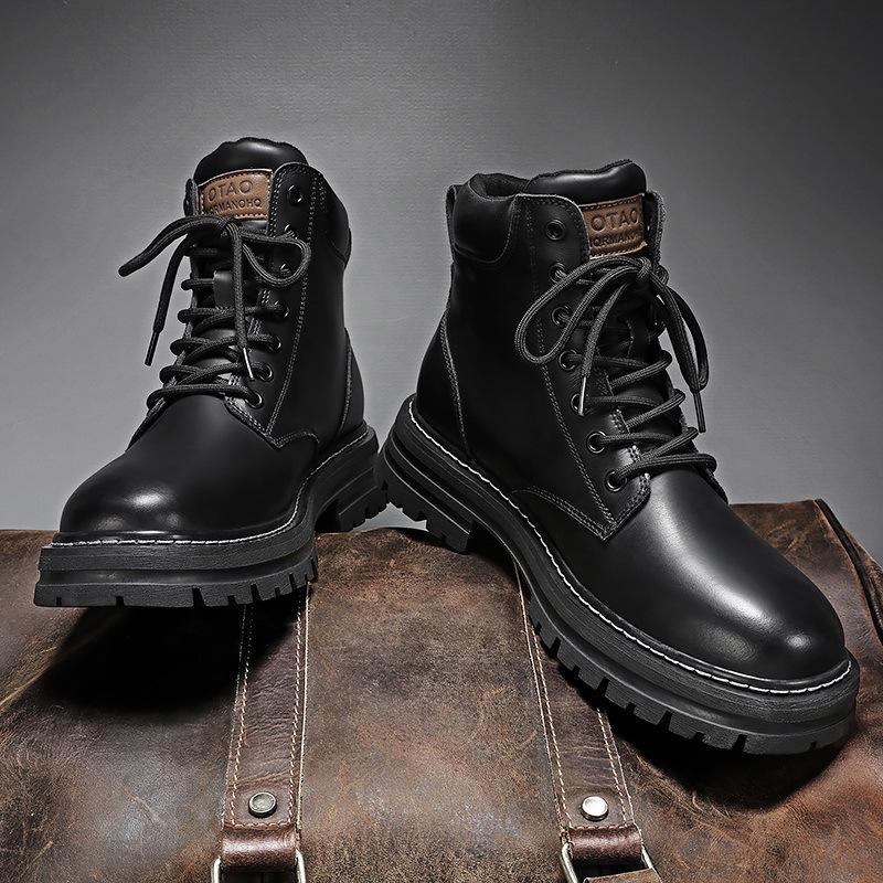 

Labor shoes men s winter construction site wear-resistant construction work Martin boots tooling waterproof and non-slip mountaineering 44