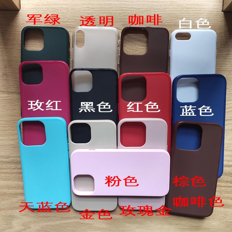 Foreign trade black TPU injection molding mobile phone case material, matte color mobile phone protective leather case printing picture processing