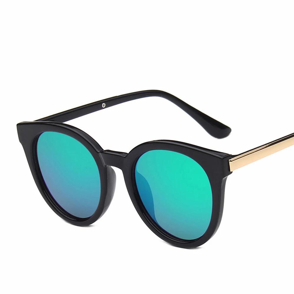 Fashion Brand Sunglasses Cat Eye Multicolor With Mirror Coated Lens For Women