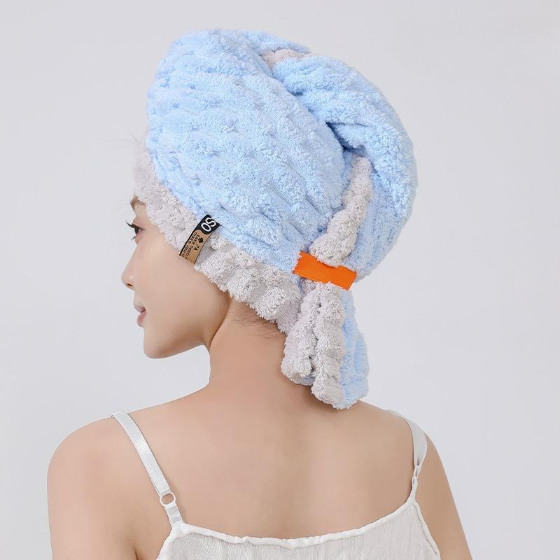 28x80cm Extra Large Microfiber Hair Towel Turban Super Absorbent Quick-Dry Wide Brim for Women Men Curly Wavy Straight Hair