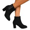 Summer Zipper High Heel Thick Heel Belt Buckle Fashion Boots Women's Fashion Temperament Women's Boots