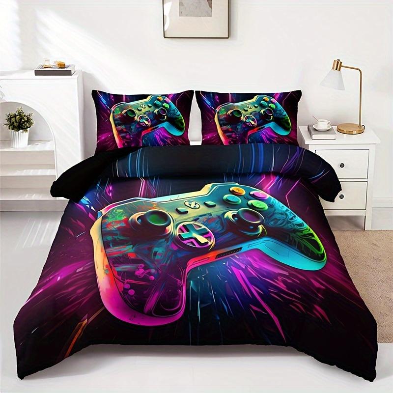 

Cartoon Cool Gamepad Duvet Cover Set 1 Duvet Cover+2 Pillowcase Soft And Comfortable HD Printing Bedding Set For Home Pillowcase 135X200cm