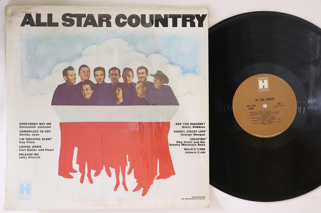 LP Record VARIOUS - All Star Country Hits HS11296 HARMONY US Country Used