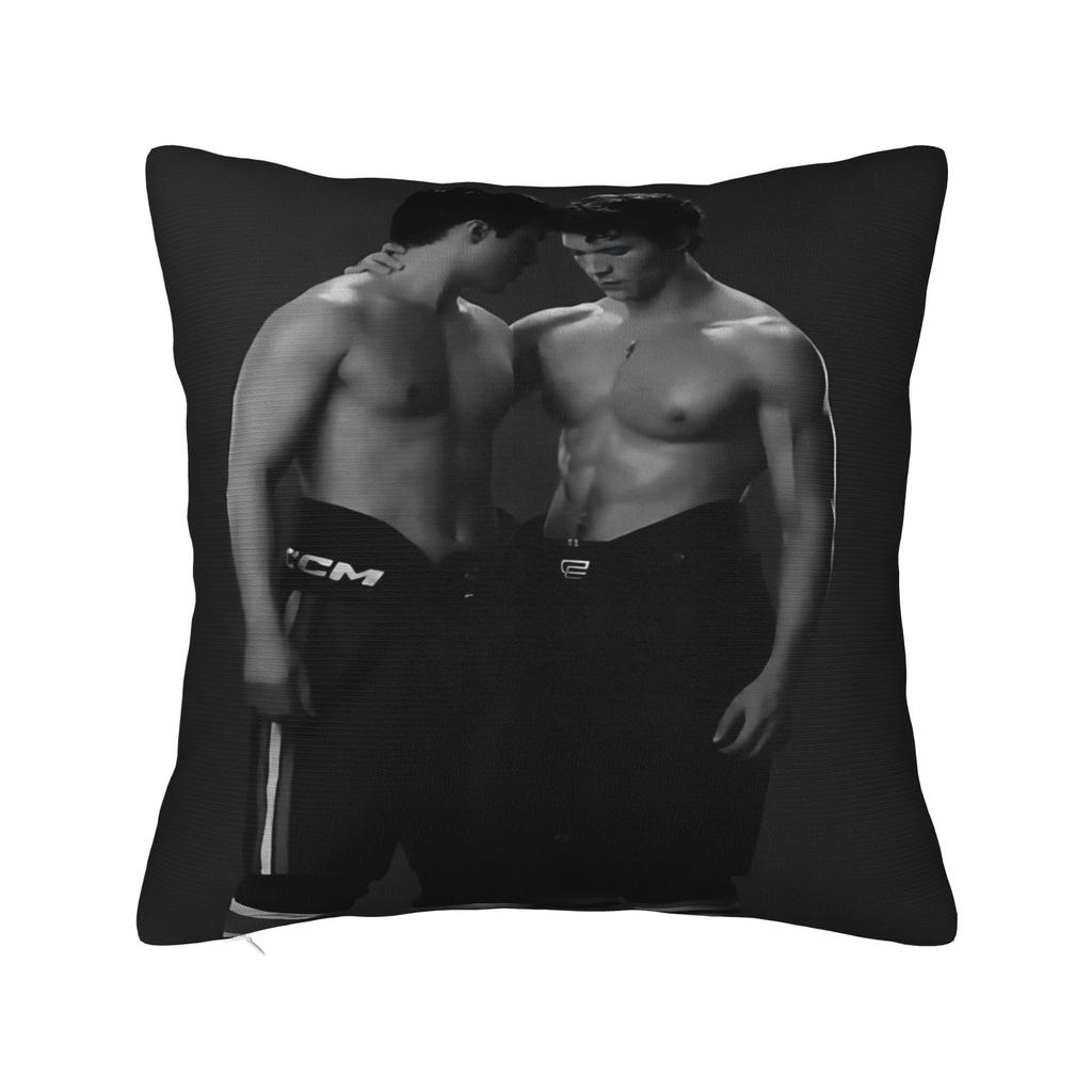 Heated Rivalry Shane Hollander Ilya Rozanov Printed Pillowcase Cushion Cover Hudson Williams Connor Storrie Throw Pillow Cover