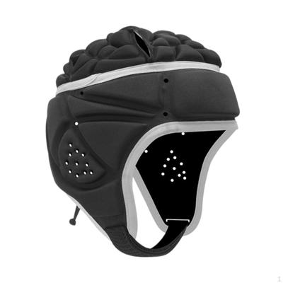 Casco de Rugby para Niños Casco de Fútbol Sombrero Protector de Cabeza Suave a Prueba de Golpes EVA Ajustable para Patinaje