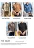 Pure Wool Women's Polo Collar Knit Cardigan – Autumn/Winter, Solid Color, Skin-Friendly, Single-Breasted Outerwear.