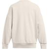 Under Armour Icon Heavyweight Terry Buchstabenprint Bequemer gerippter Rundhals-Pullover Amerikanisches Sweatshirt Damen Sweatshirt Peak-White 1386493-110