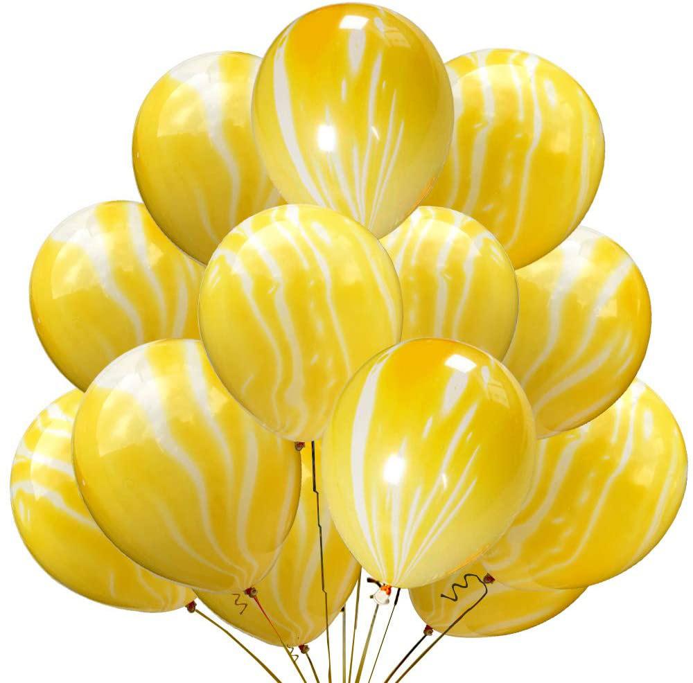 Agate Color Cloud 10 Inch 12 Inch Marble Pattern Latex Balloon Birthday Set Wedding Banquet Atmosphere Arrangement