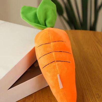 Plush Toys for Dogs Funny Plush Toys In Carrot Shape Stress Relief Dog Toys Stuffed Plush Puppy Toys for Small Medium and Large
