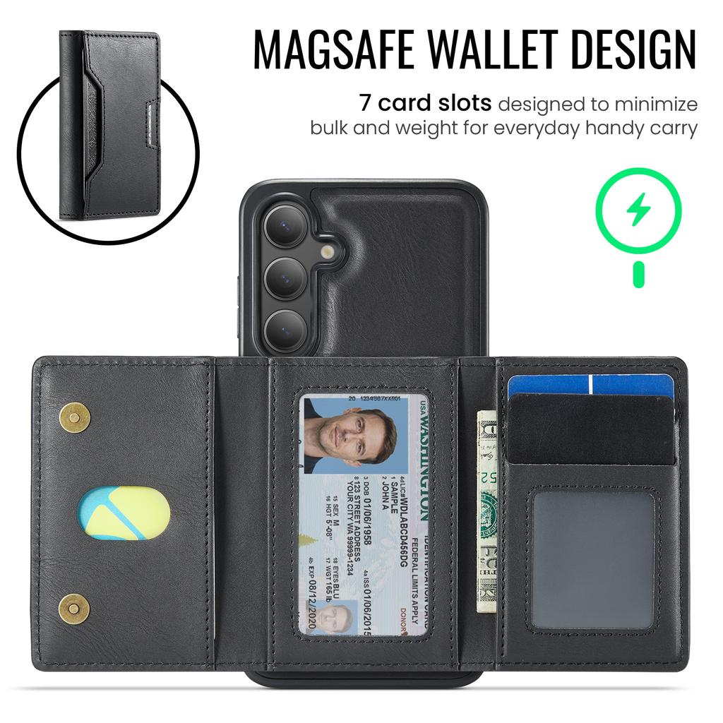 MAGKING K4 Series For Samsung Galaxy S26+ Magnetic Case Detachable Wallet PU TPU PC Phone Cover