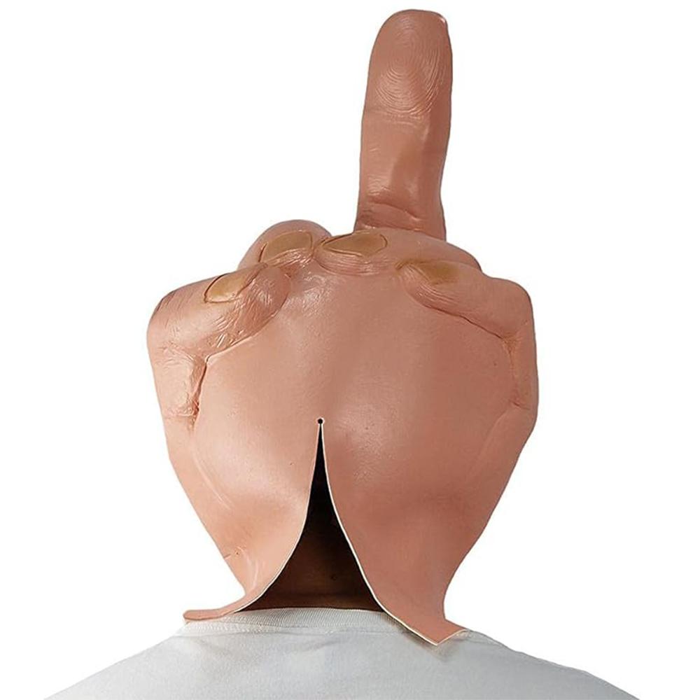 Maska prostředníčku pro kostýmovou párty, cosplay, halloweenskou kostýmovou rekvizitu