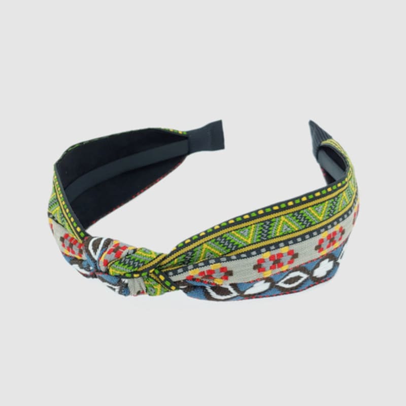 LALA Ethnic Hairband-KHAKI#
