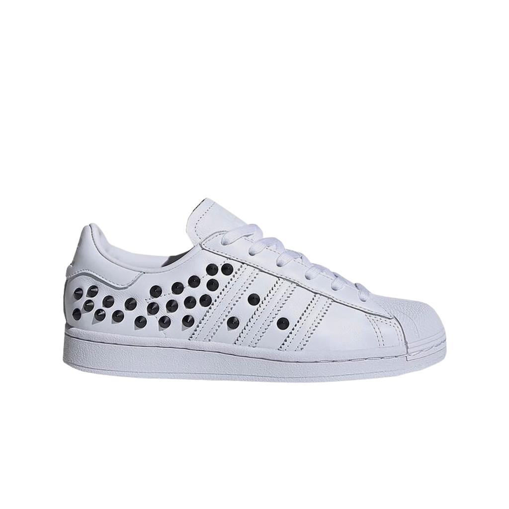 (w) Adidas Superstar Studded White