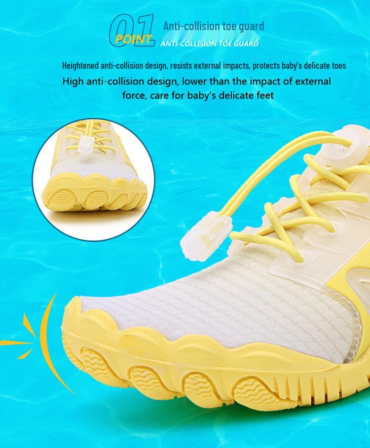 Kids' Non-Slip Breathable Water Shoes - Soft Sole for Swimming, Beach, & Fitness Activities