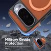 Custodia magnetica in pelle di fibra di carbonio di lusso per Google Pixel 10 Pro Xl 9A 9 Ricarica wireless Cover sottile antiurto