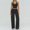 Women's Tracksuit Fitness Suit Two Piece Yoga Sets Women Sportswear Workout Sports Bra High Waist Flared Pant Gym Clothing