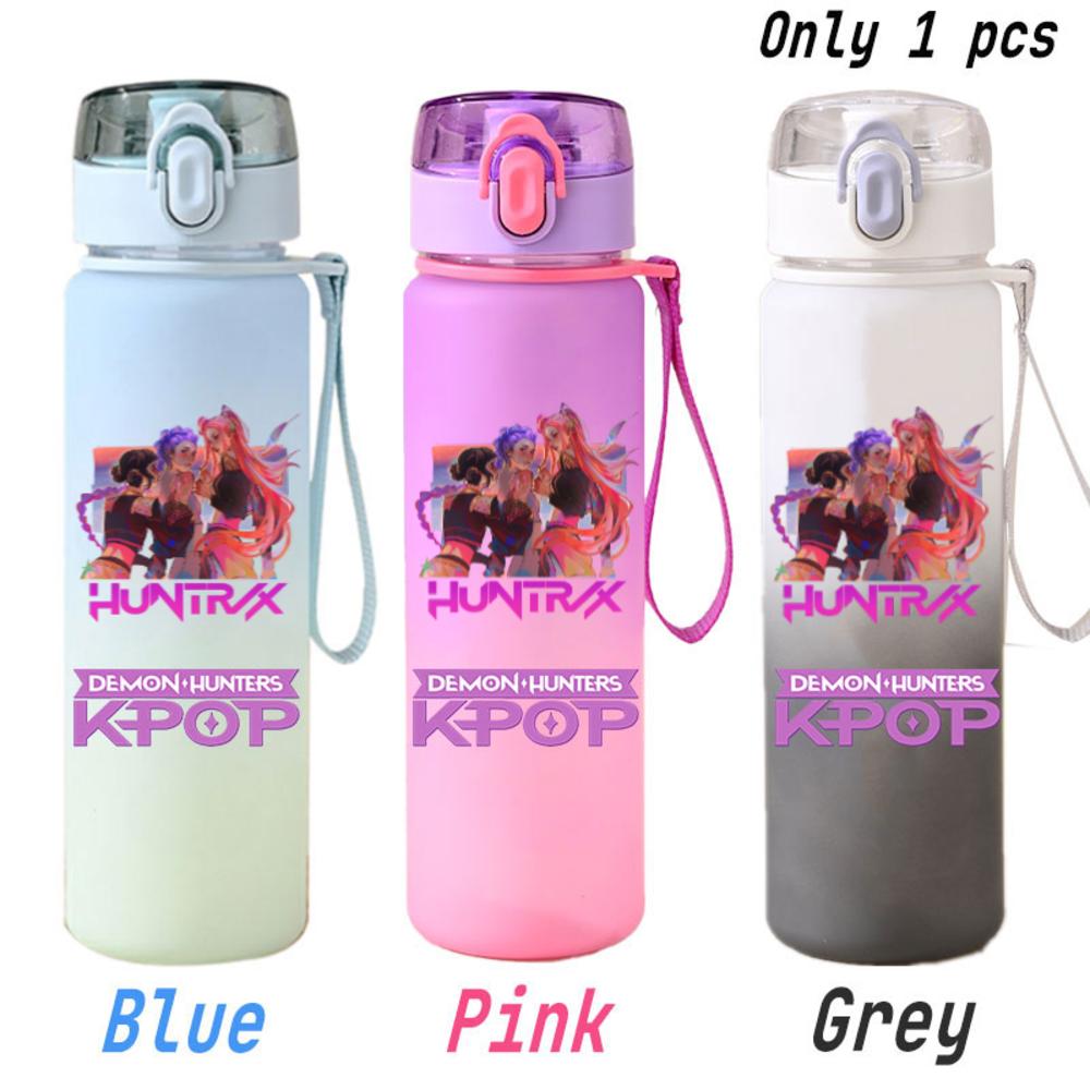 For KPOP Cup 750ML Bottle Portable Sports Kpop Plastic Anime Gradient Drinking Direct Drinking Water Cup Gourd Container