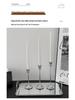 Nordic Style Silver Candlestick for Romantic Candlelight Dinners and Festive Table Decor