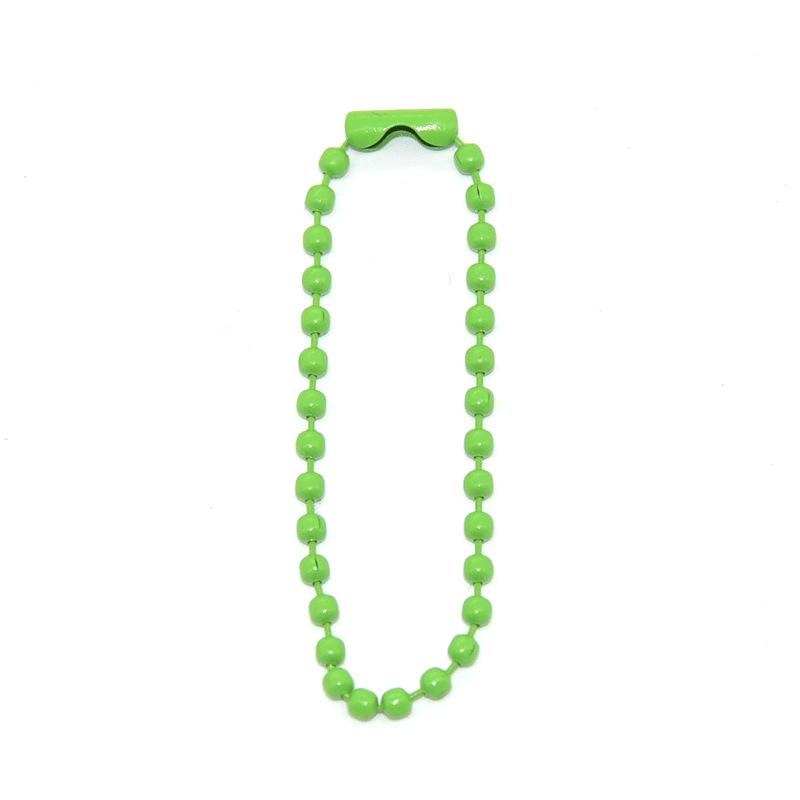 2.4mm Colorful Bead Chain for DIY Jewelry – Painted Iron Wave Chain with Buckle Pendant Connector