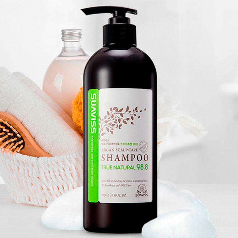 Suavis Argan Scalp Care Shampoo True Natural 98.8 500ml *2