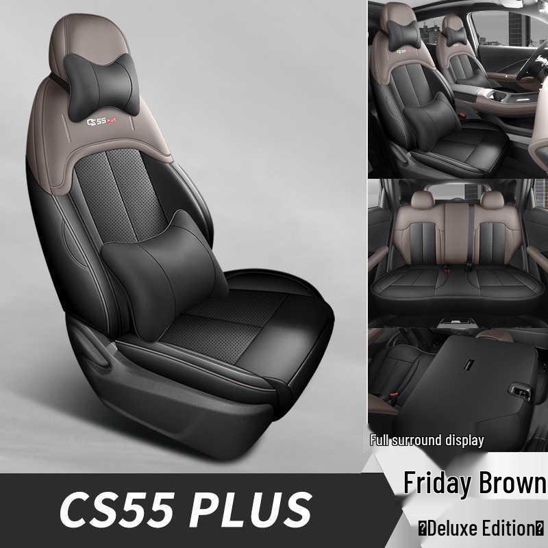 Fourth Gen Changan CS55 PLUS Seat Covers: 26 Model-Compatible, Fully Enclosed, Four-Season Car Seat Cushions.