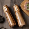 Adjustable Particle Size Acacia Wood Pepper Mill Set Manual Spice Mill Bottle  Cooking
