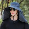 Sommerhut Herren Damen Wasserdicht Breitkrempiger Fischerhut Mit Nackenschutz, Outdoor Sonnenschutz Atmungsaktiver Angelhut Mit Netz