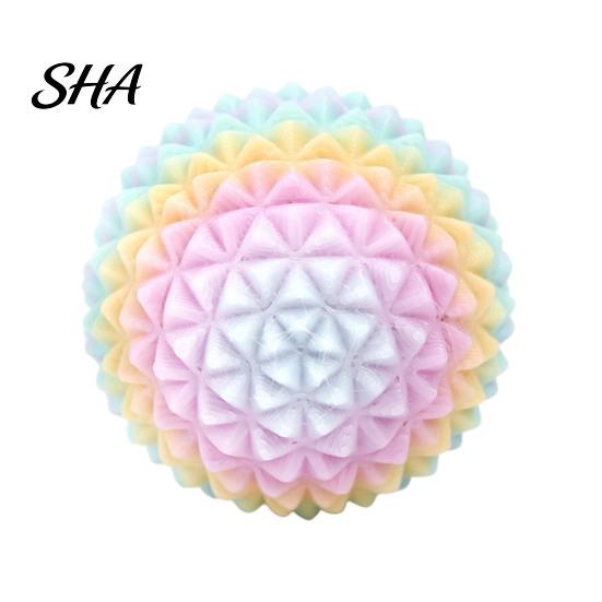 PLA Fidget Ball 3D Printed Rotatable Spiky Ball, Mini Textured for Focus Aid Toy Stress Relief, Portable Decompression Twisting Desk Finger