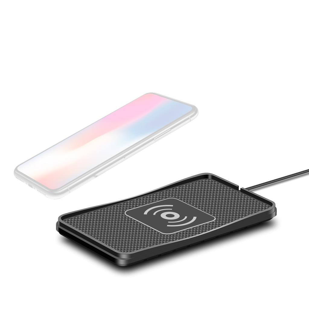 Car Charging Pad, 20W Fast Wireless Phone Charger Cell Phone Charging Mat Fit for Samsung Galaxy S25 S24 1m USB Cable