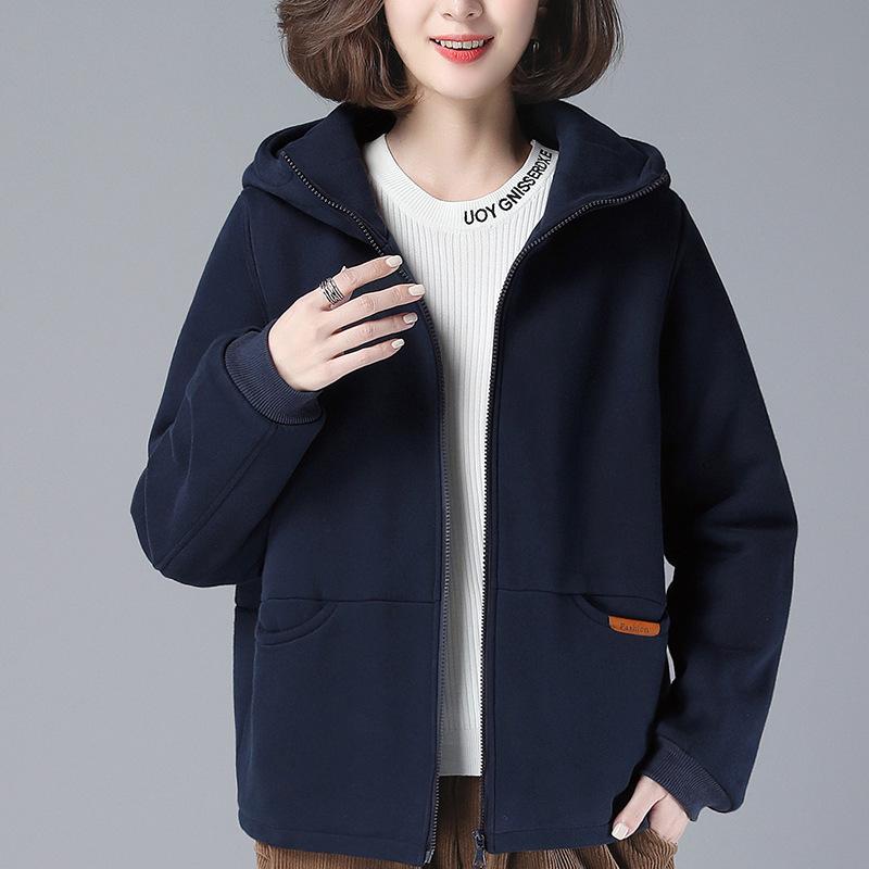 Women's Winter Fleece-Lined Cotton Coat – Mother's Style, Thickened Outerwear for Middle-Aged and Elderly, New Autumn/Winter Down Cotton Jacket