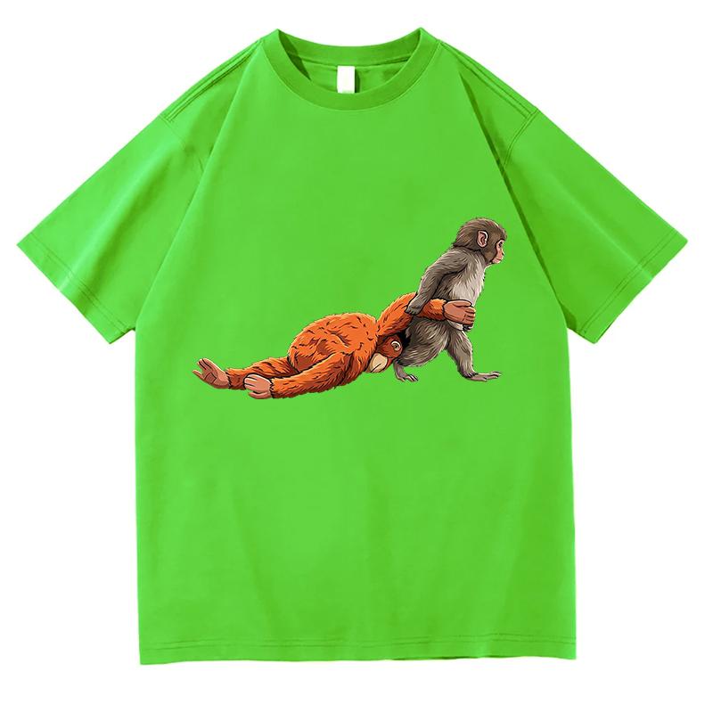 High Quality Cotton Vintage Punch Monkey T Shirts Women Unisex Fashion Casual Aesthetic Harajuku TShirt Short Sleeve Streetwear