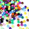 200pcs/lot 9mm Mix Color Acrylic Beads 4mm Big Hole Round Loose Beads For Jewelry Making DIY Necklace Bracelet Craft Accessories