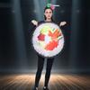 Sushi Rol Halloween Kostuum Grappige Outfit voor Nieuwjaar Rollenspel Foto Prop Volwassenen