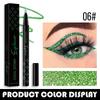 6-Color Waterproof Glitter Eyeliner Pen Long-Lasting Quick-Dry Diamond Shining Eye Shadow Stick for Big Eye Makeup