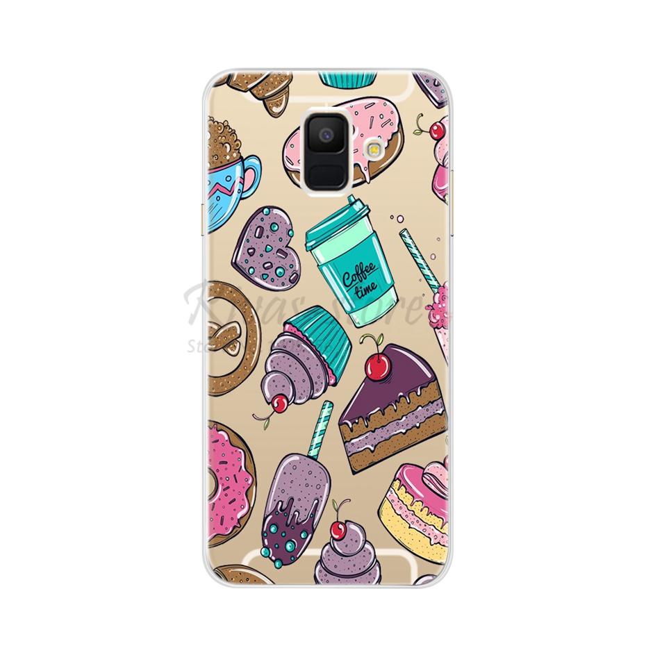 Case For Samsung Galaxy A6 2018 Transparent Cartoon Soft TPU Silicone Phone Cases Back Cover For Samsung Galaxy A6 A 6 Plus 2018
