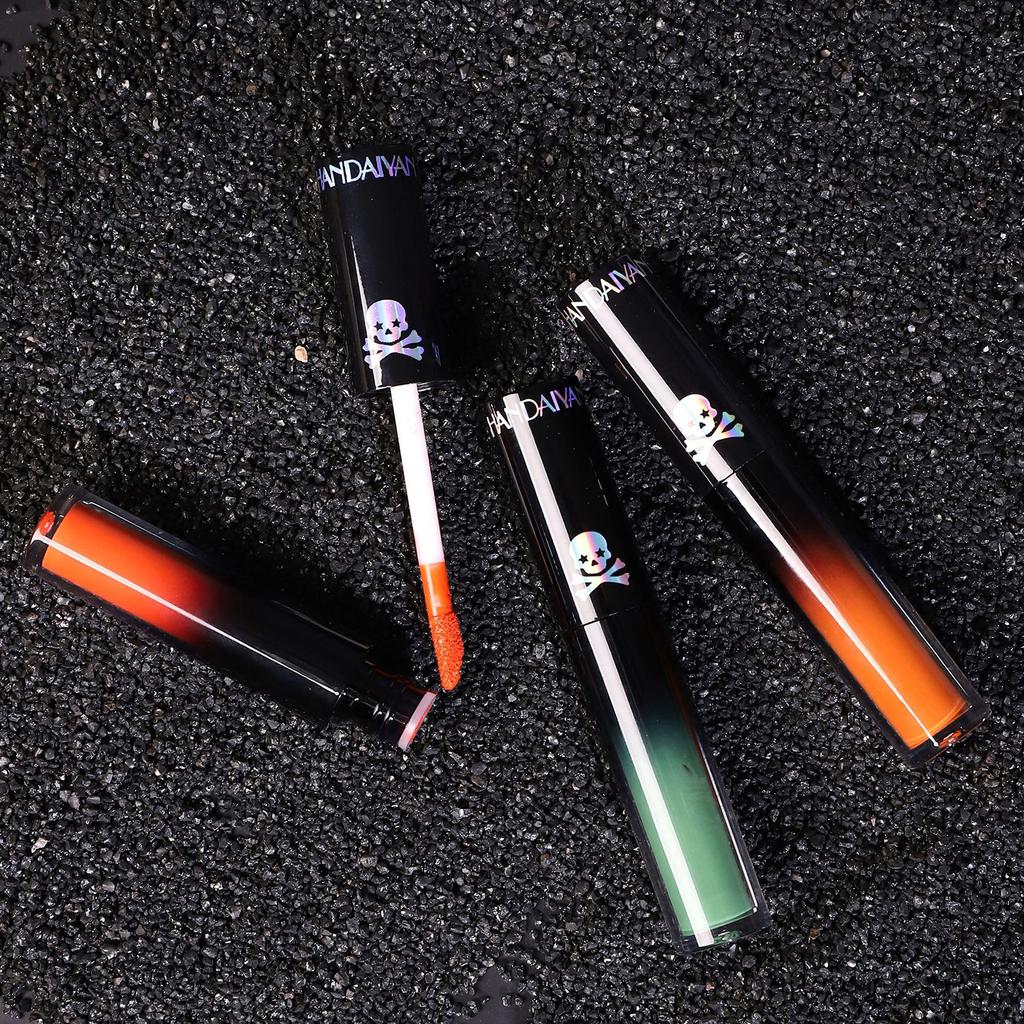 Matte Non-smudged Long-lasting Stage Lip Glaze Festive Dark Lip Gloss Halloween Lipstick Made Up Tools