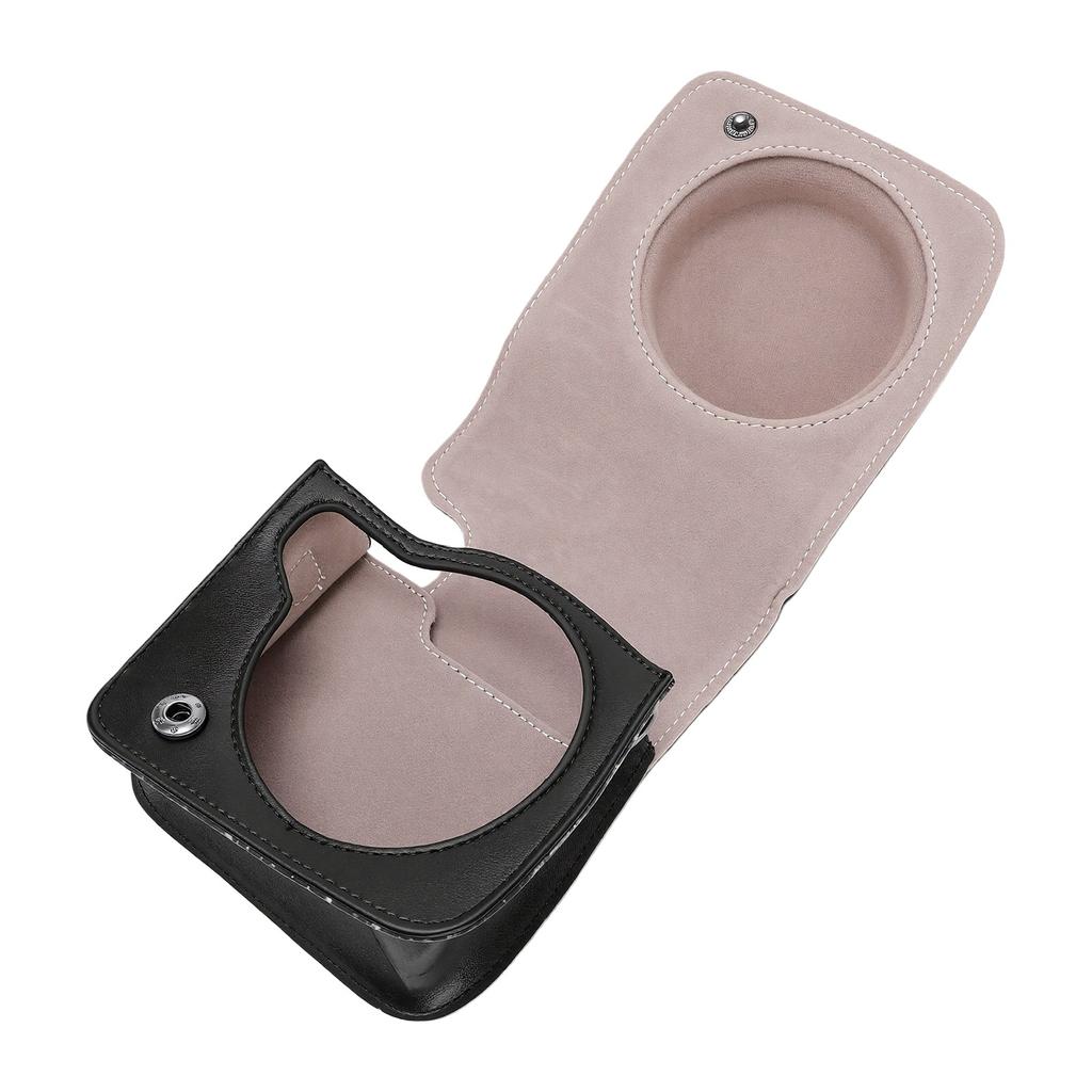 Camera Case Fit for Fujifilm Instax Mini90 Camera Magnetic Flip Cover Soft Lining Adjustable Vertical PU Leather Camera