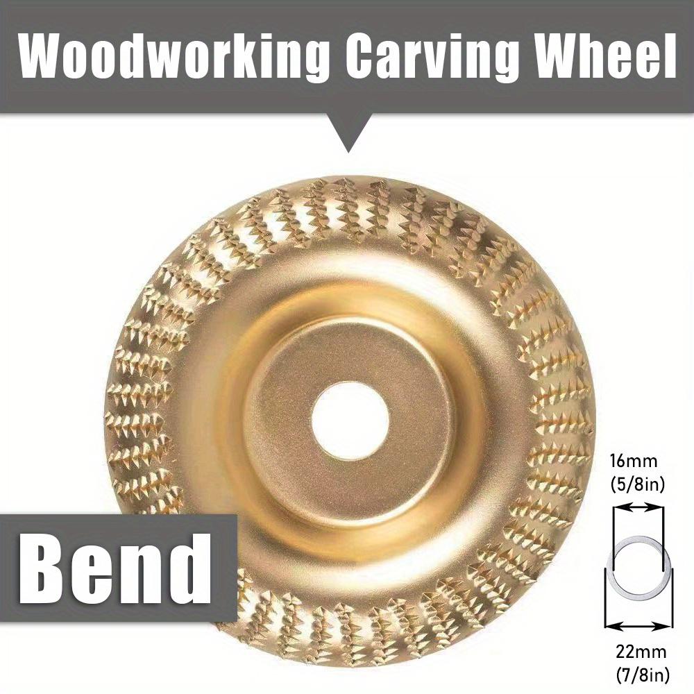 3pcs Woodworking Carving Wheel Polishing Wheel Versatile Sanding Disc Wood Shaping Tool Abrasive Disc 22mm Inner Diameter